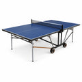 Mesa de ping-pong plegable azul de MDF y acero 274x152.5x76 cm